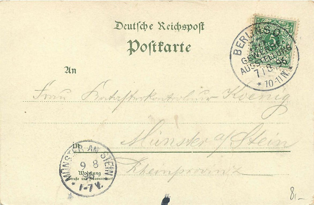 Berlin Gewerbe Ausstellung 1896