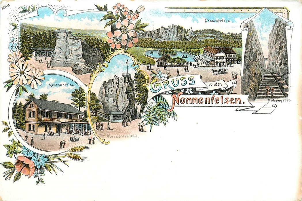 Nonnenfelsen Litho