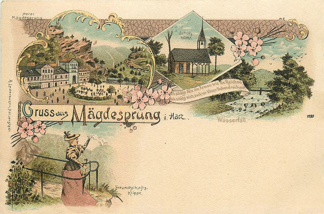 Mägdesprung i Harz Litho