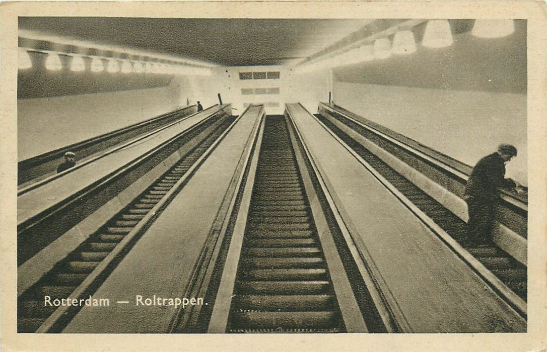 Rotterdam Roltrappen Maastunnel