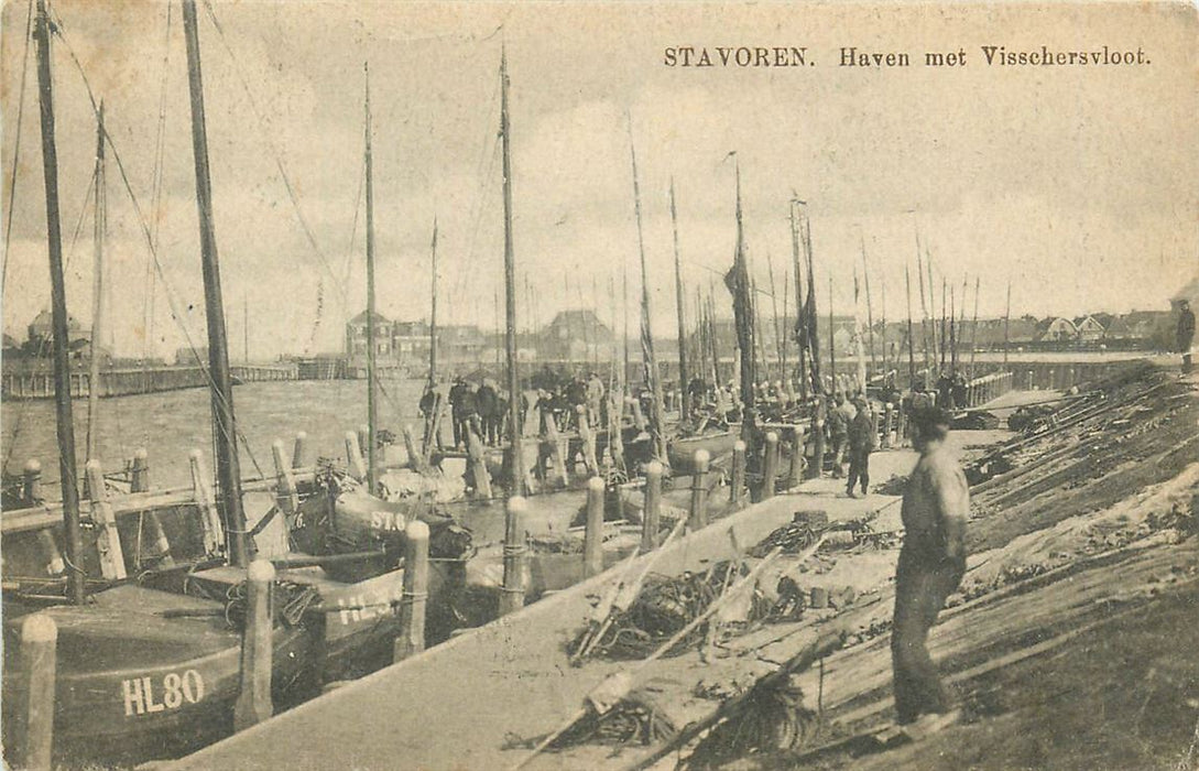 Stavoren Haven met Visschersvloot