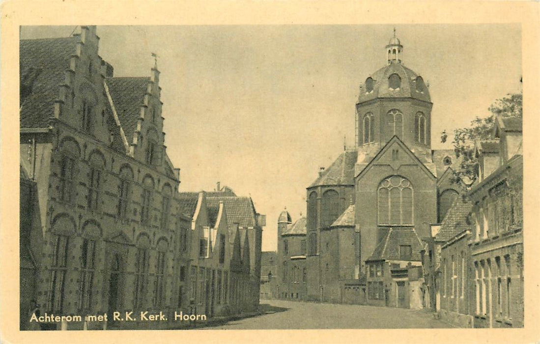 Hoorn Achterom met RK Kerk