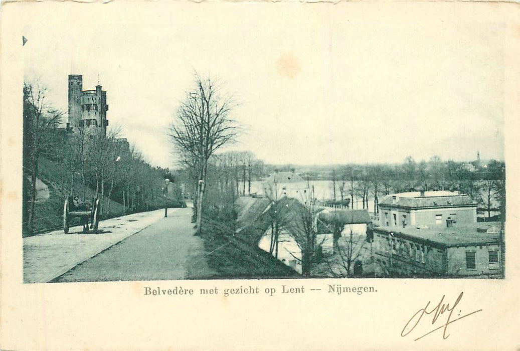 Nijmegen Belvedere met gezicht op Lent