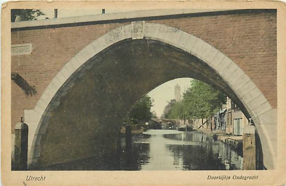 Utrecht Doorkijkje Oudegracht