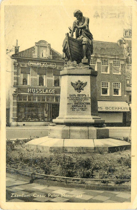 Westzaan Monument Czaar Peter