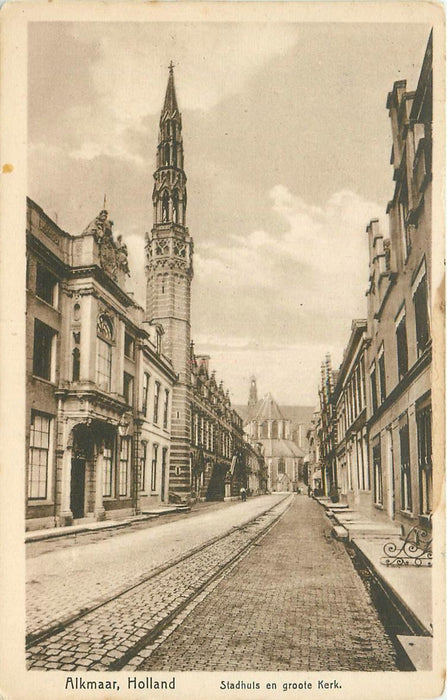 Alkmaar Stadhuis en Groote Kerk