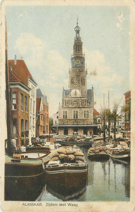 Alkmaar Zijdam met Waag