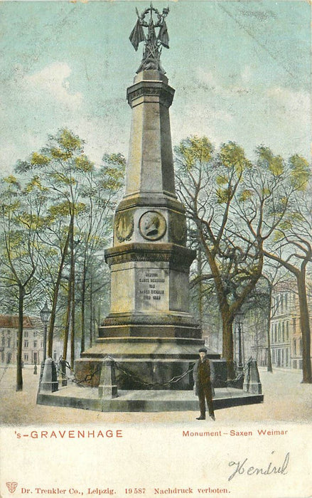 Den Haag Monument Saxen Weimar