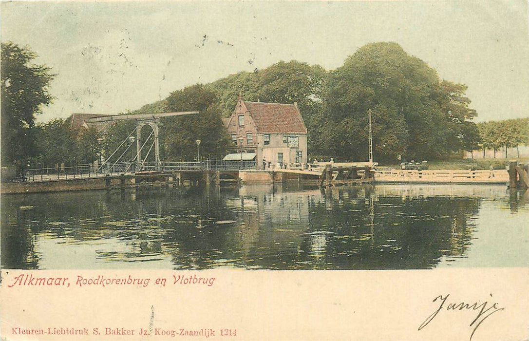 Alkmaar Roodkorenbrug en Vlotbrug