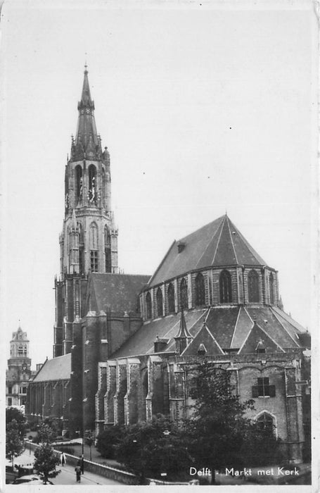 Delft Markt met Kerk