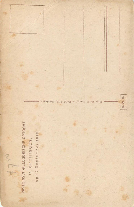 Groningen Historisch Allegorische Optocht 1913