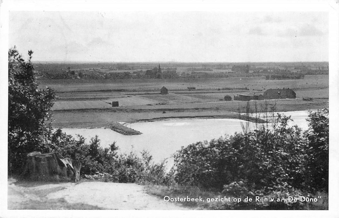 Oosterbeek Gezicht op de Rijn va de Duno