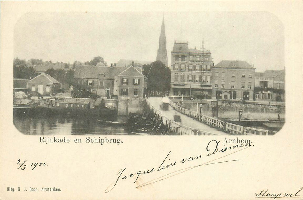 Arnhem Rijnkade en Schipbrug