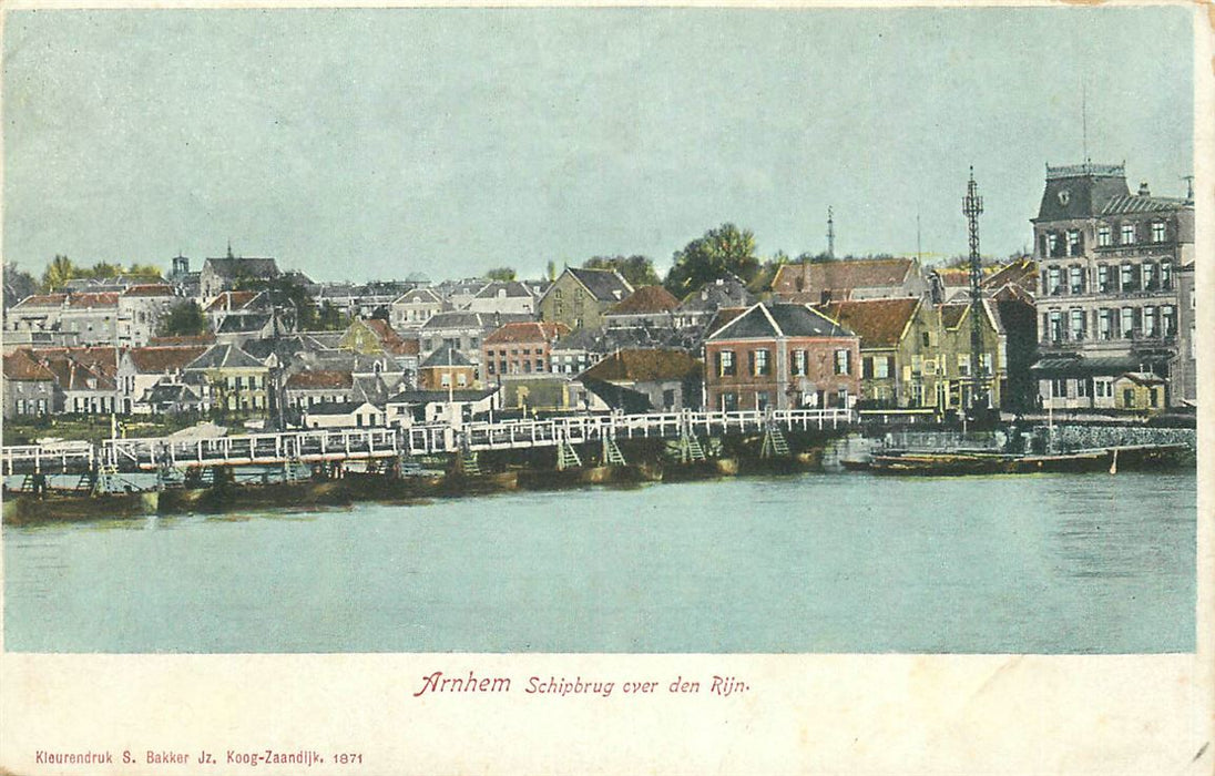 Arnhem Schipbrug over den Rijn