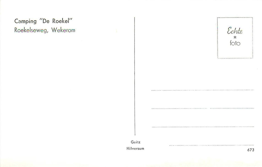 Wekerom Camping de Roekel