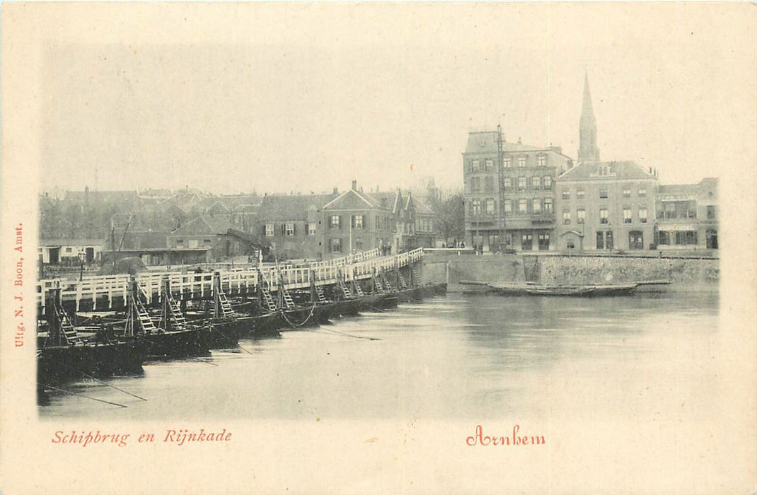 Arnhem Schipbrug en Rijnkade