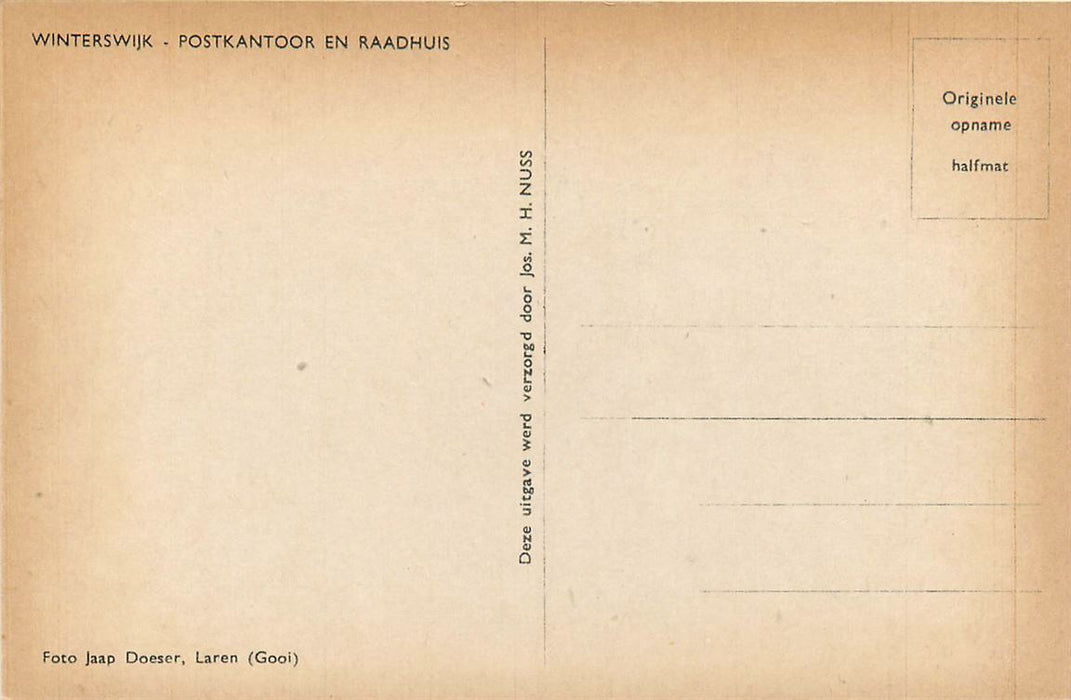 Winterswijk Postkantoor en Raadhuis