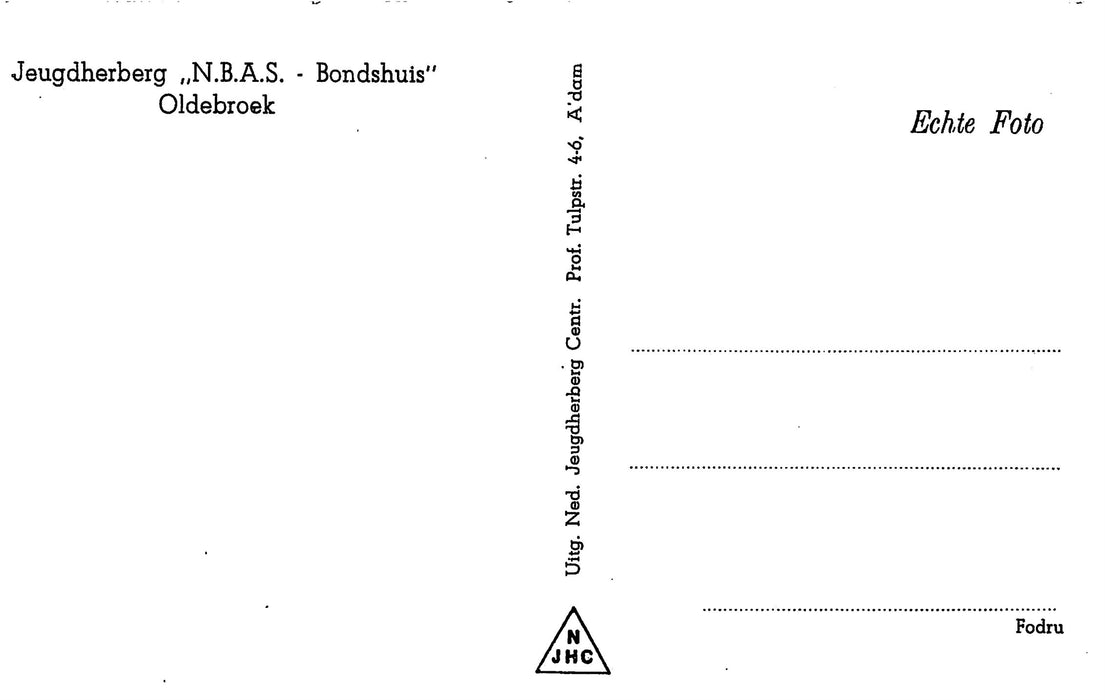 Oldebroek Jeugdherberg NBAS bondshuis