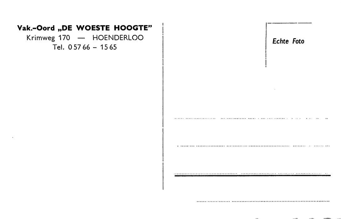 Hoenderloo De Woeste Hoogte