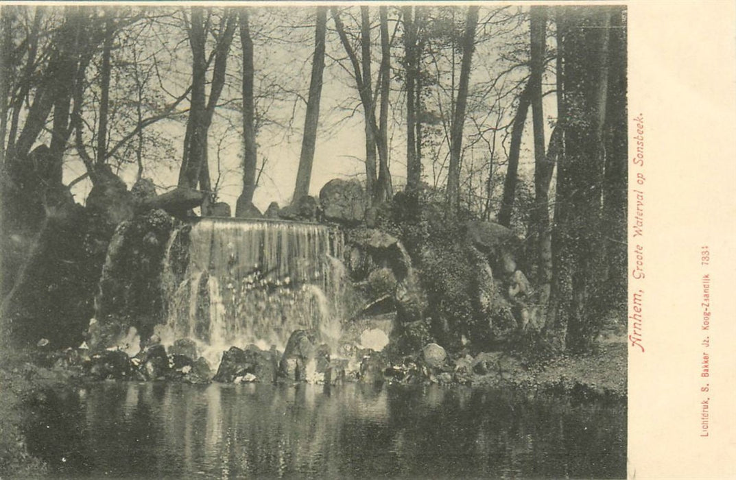 Arnhem Groote waterval Sonsbeek