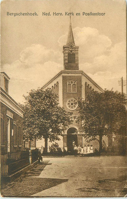 Bergschenhoek Ned Herv Kerk en Postkantoor