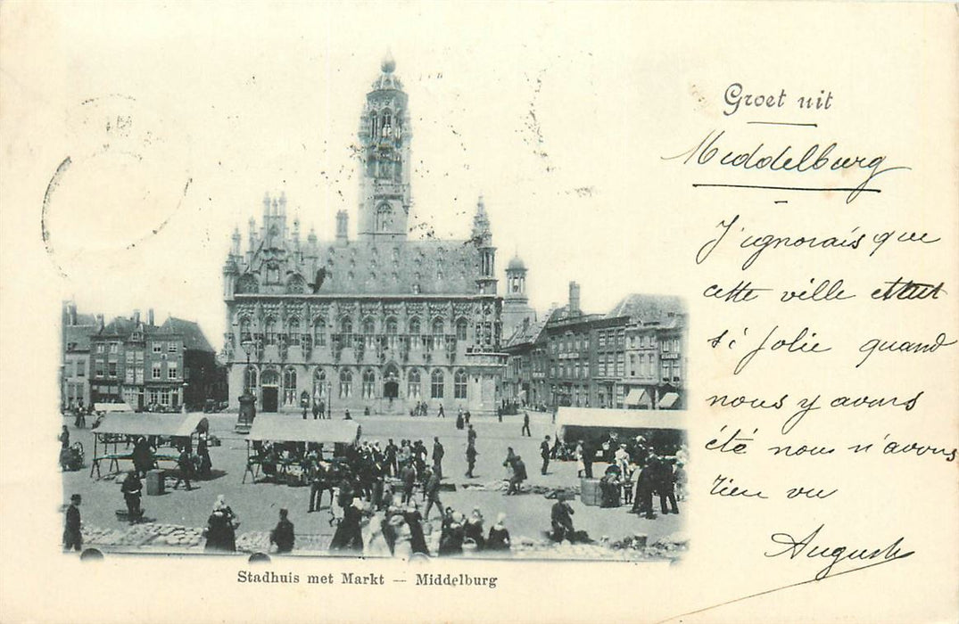 Middelburg Stadhuis met Markt