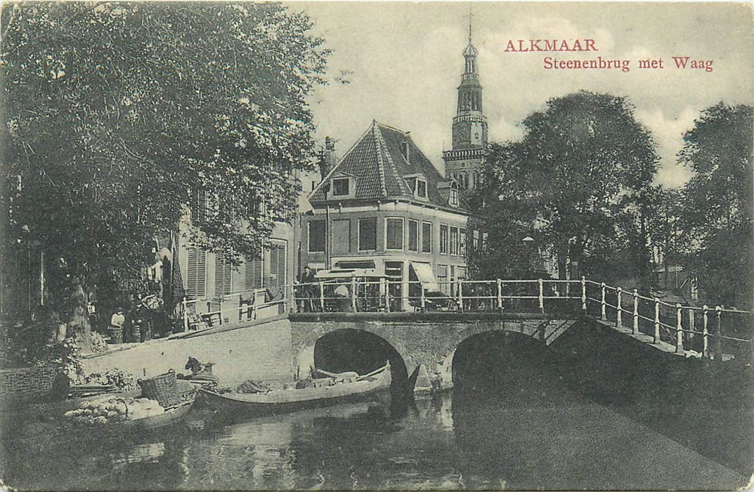 Alkmaar Steenenbrug met Waag