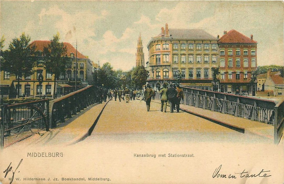 Middelburg Kanaalbrug met Stationstraat