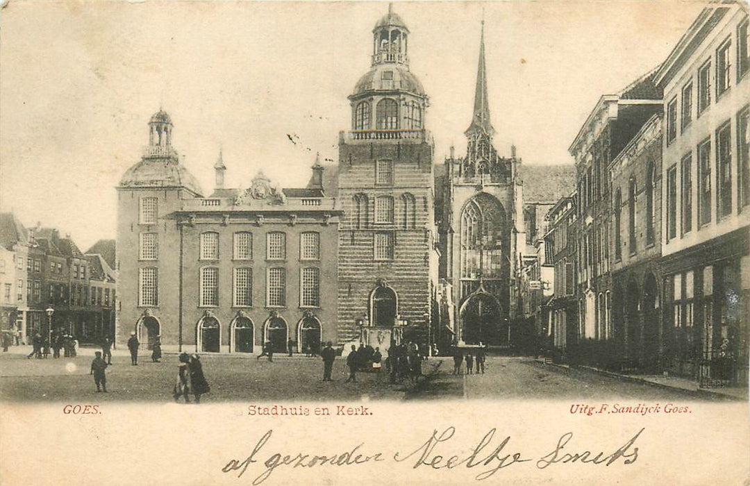 Goes  Stadhuis en Kerk