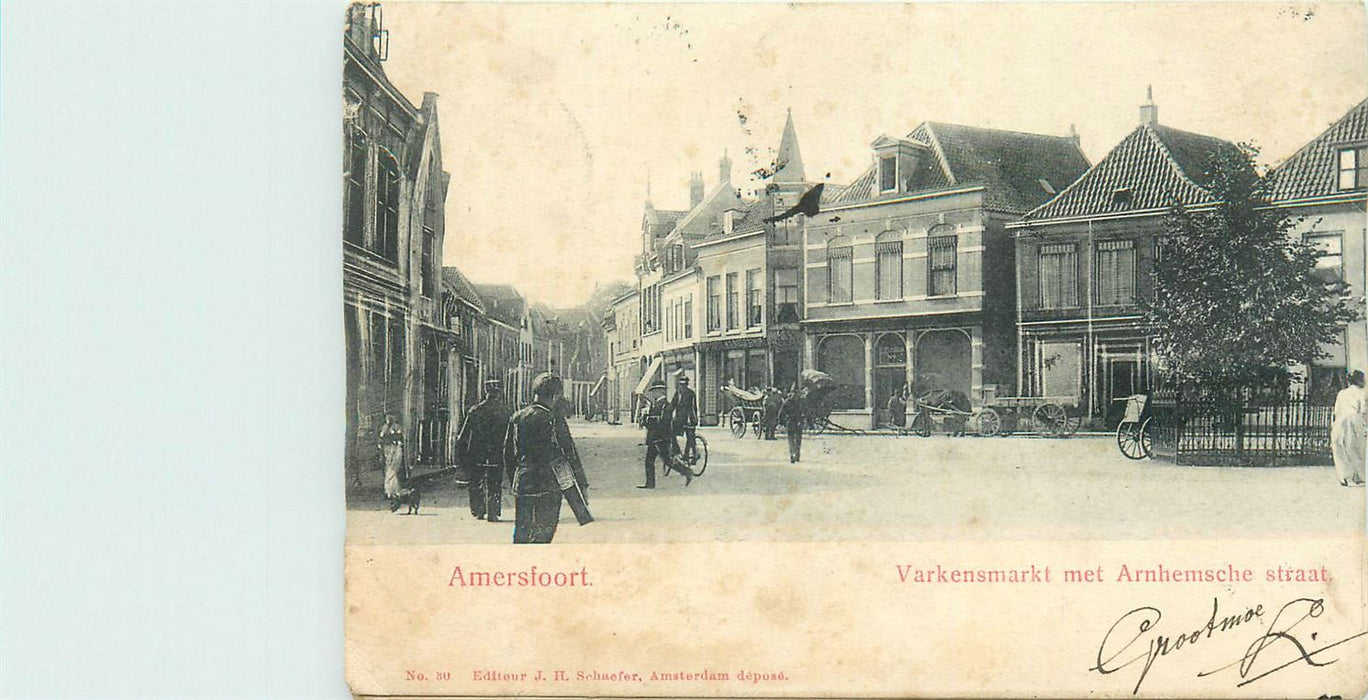 Amersfoort Varkensmarkt met Arnhemsche Straat