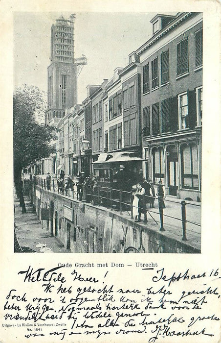 Utrecht Oude Gracht met Dom