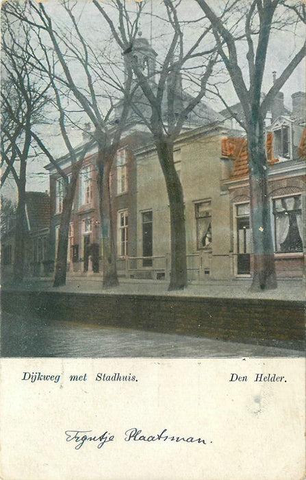 Den Helder Dijkweg met Stadhuis