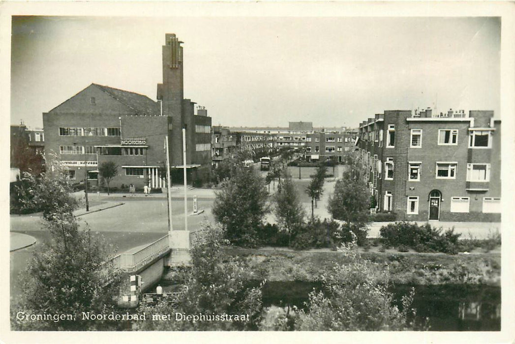 Groningen Noorderbad met Diephuisstraat