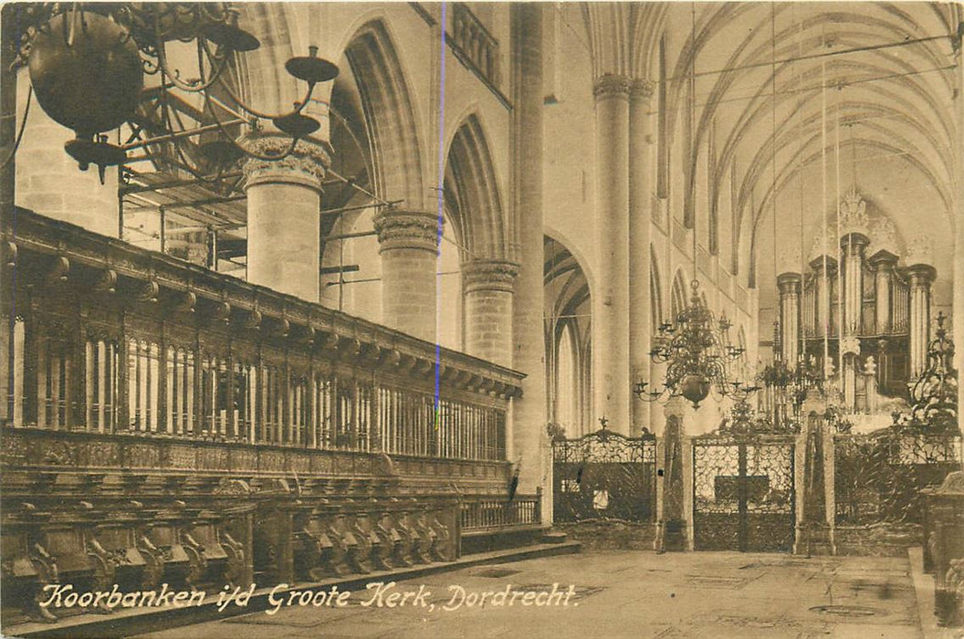 Dordrecht Koorbanken i d Groote Kerk