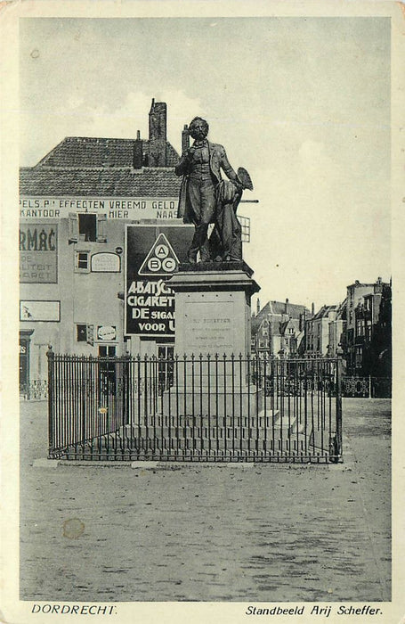 Dordrecht Standbeeld A Scheffer