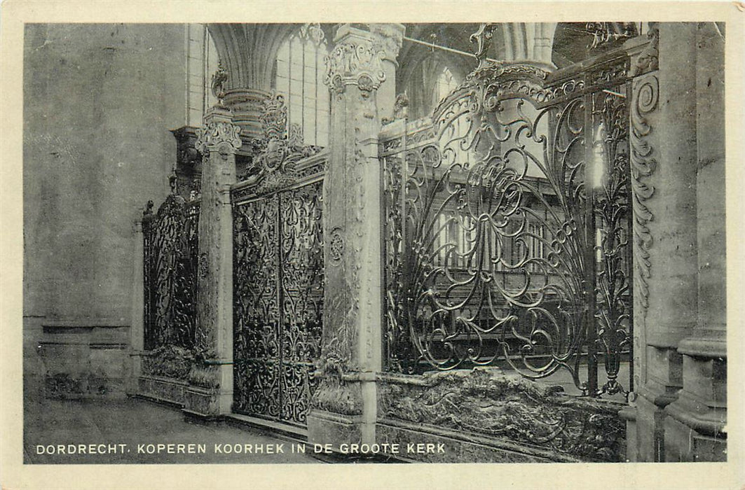 Dordrecht Koperen Koorhek in de Groote Kerk