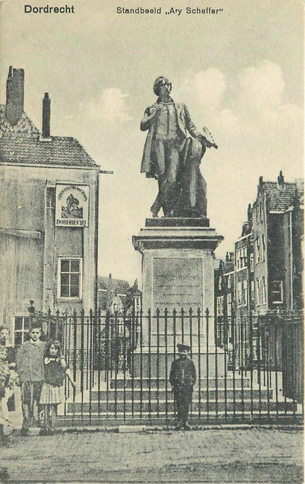 Dordrecht Standbeeld A Scheffer