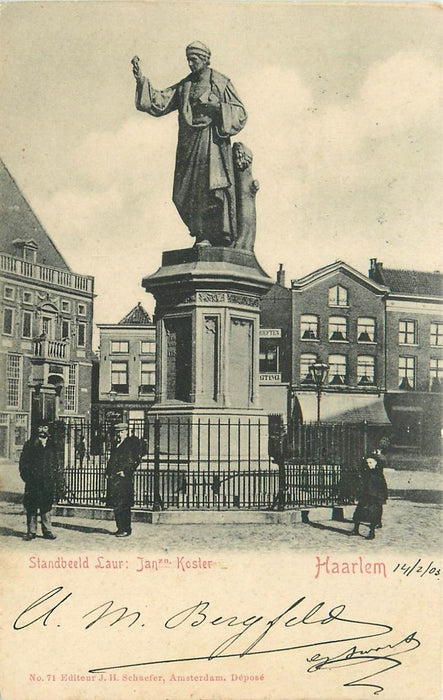 Haarlem Standbeeld Koster