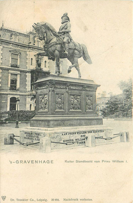 Den Haag Ruiterstandbeeld van Prins Willem I