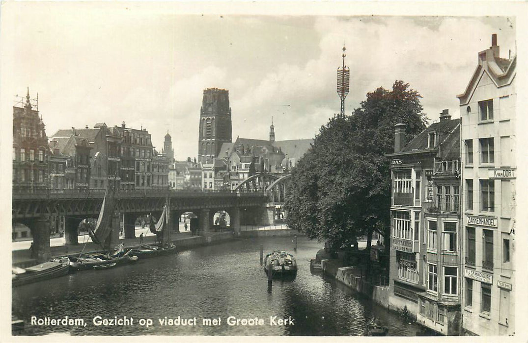 Rotterdam Viaduct met Groote Kerk