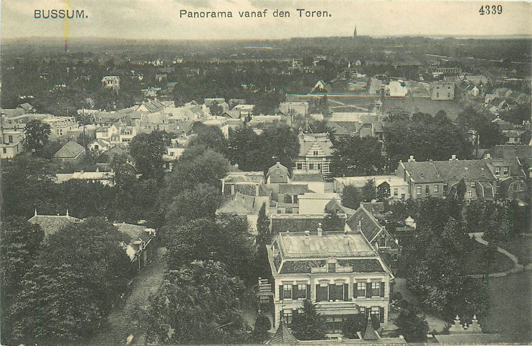 Bussum Panorama vanaf den Toren