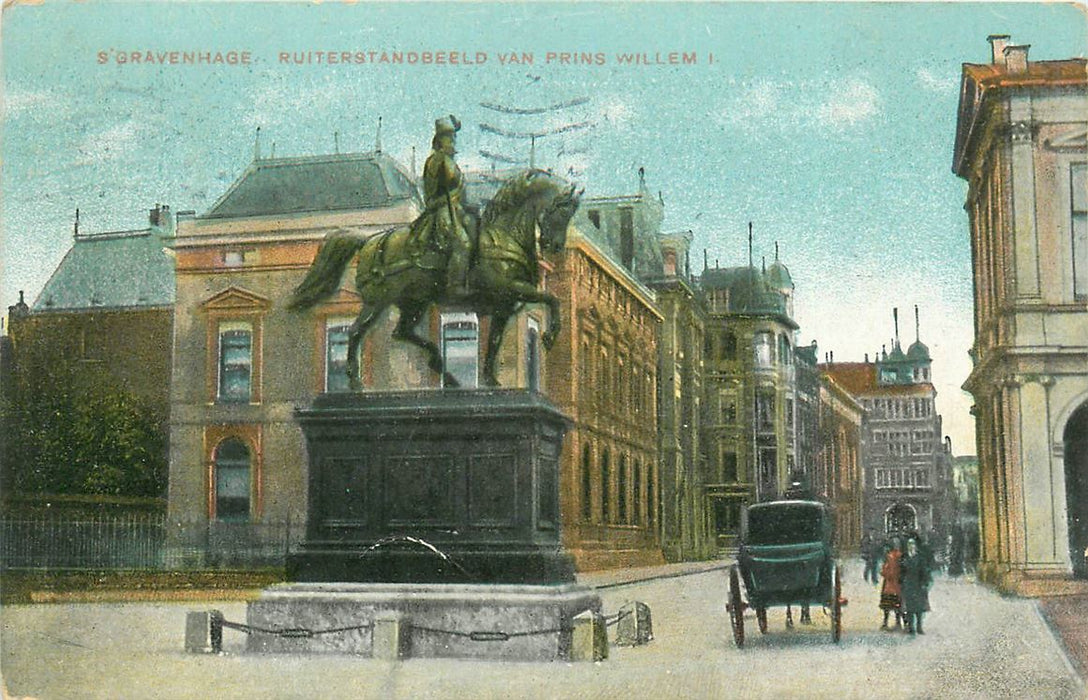 Den Haag Ruiterstandbeeld van Prins Willem I
