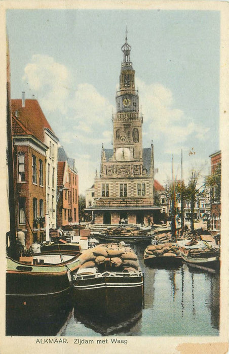 Alkmaar Zijdam met Waag