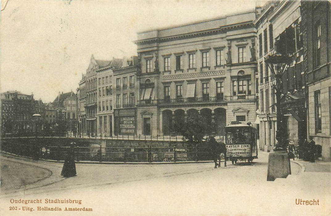Utrecht Oudegracht Stadhuisbrug