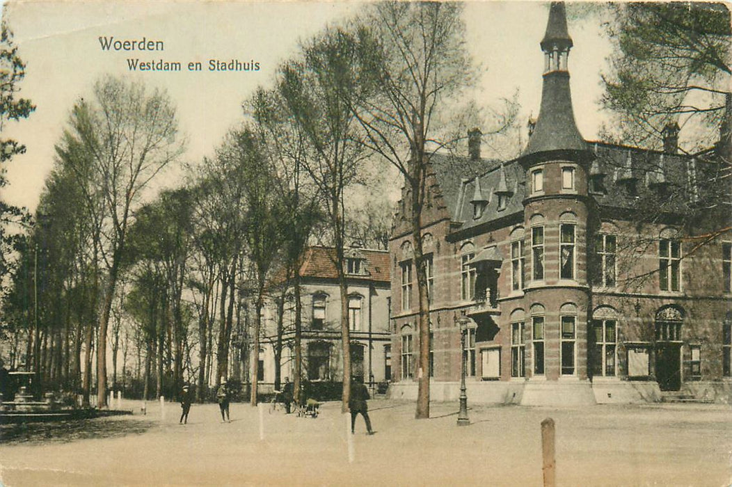 Woerden Westdam en Stadhuis