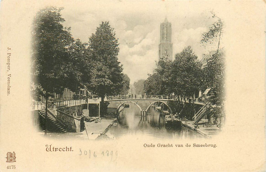 Utrecht Oude Gracht Smeebrug