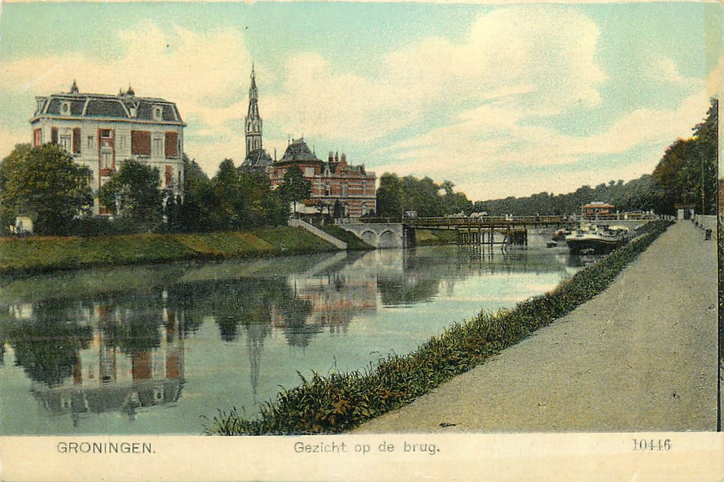 Groningen Gezicht op de Brug