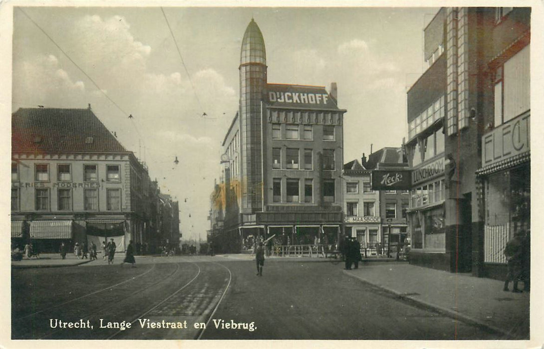 Utrecht Lange Viestraat en Viebrug