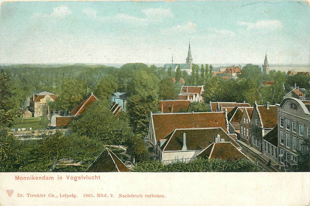 Monnikendam in Vogelvlucht
