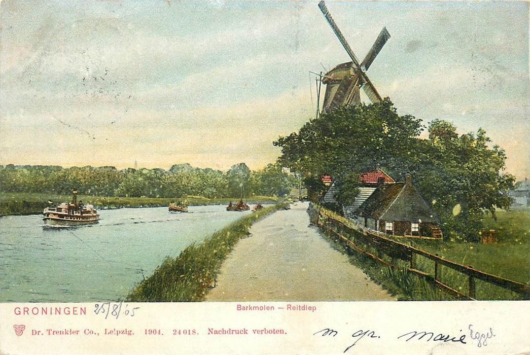 Groningen Barkmolen Reitdiep